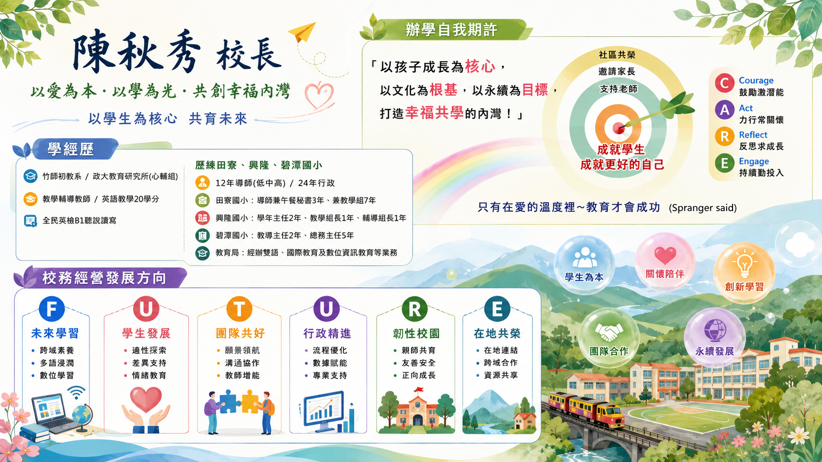 校長簡歷及辦學理念