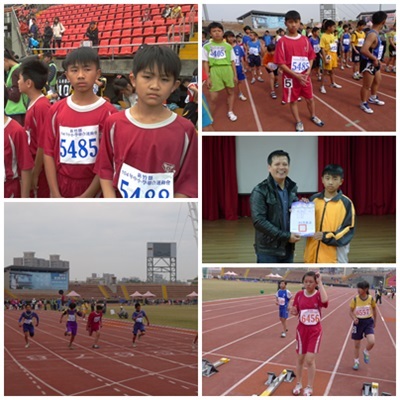 本校學生參加新竹縣104年中小學運動會情形