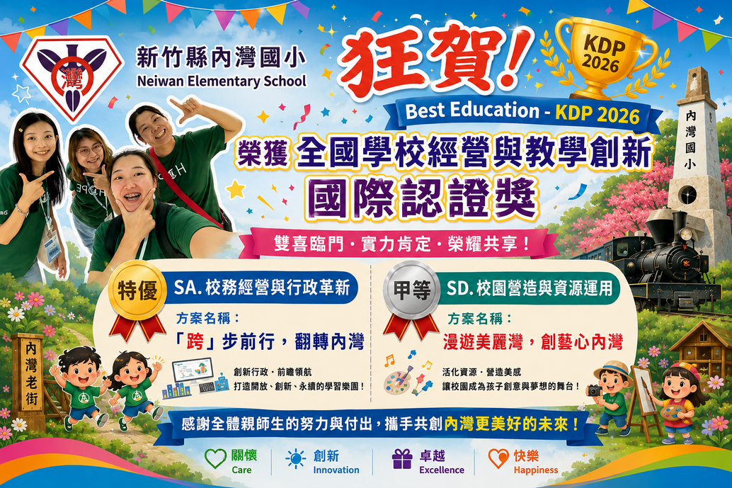 Best Education-KDP 2026全國學校經營與教學創新國際認證獎